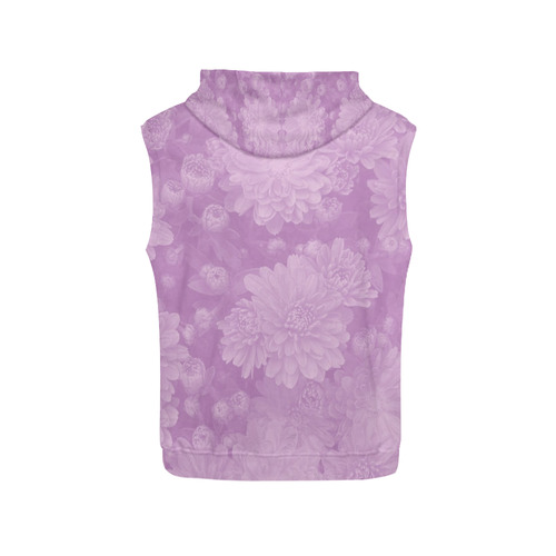 soft floral dreams A All Over Print Sleeveless Hoodie for Women (Model H15)
