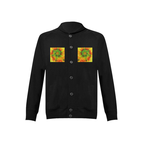 Hot Summer Green Orange Abstract Colorful Fractal