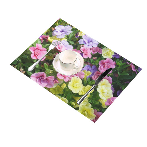lovely flowers 17 by JamColors Placemat 14’’ x 19’’ (Six Pieces)
