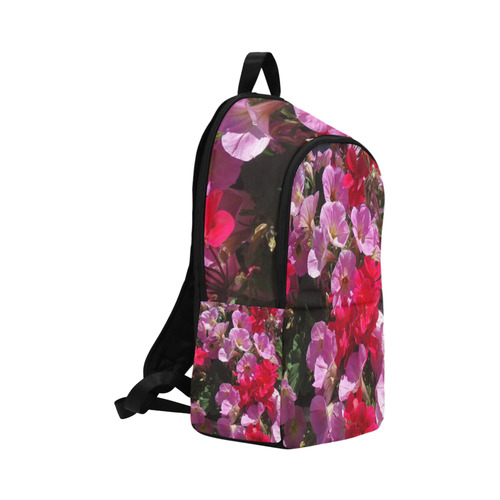 wonderful pink flower mix by JamColors Fabric Backpack for Adult (Model 1659)