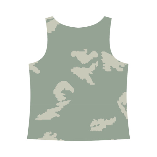 CAMOUFLAGE SKULL All Over Print Tank Top for Women (Model T43)