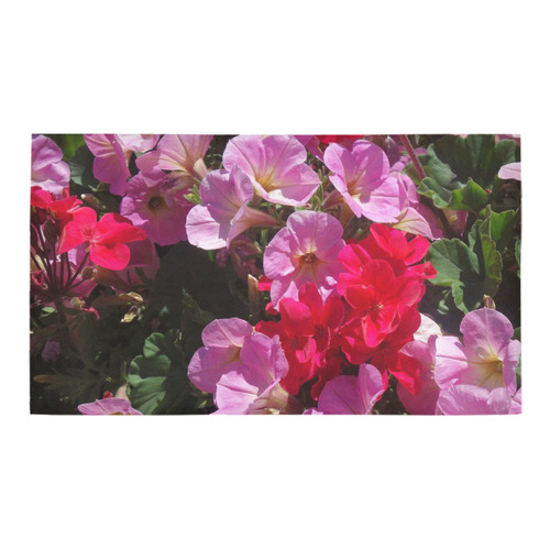 wonderful pink flower mix by JamColors Bath Rug 16''x 28''