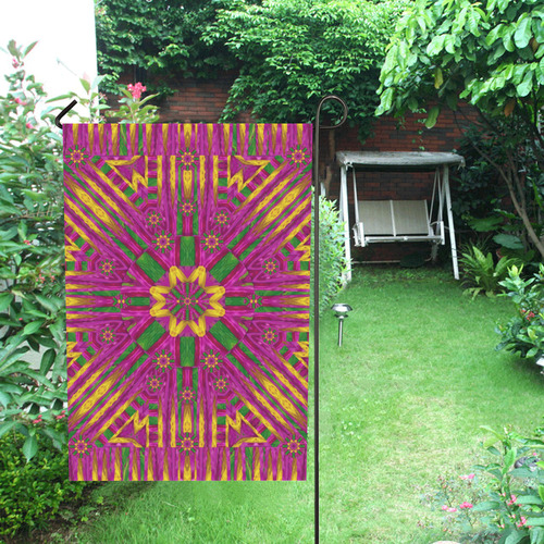 Feather stars mandala pop art Garden Flag 28''x40'' （Without Flagpole）