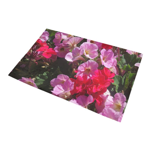 wonderful pink flower mix by JamColors Bath Rug 20''x 32''