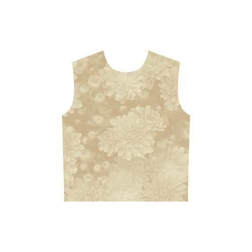 soft floral dreams C All Over Print Sleeveless Hoodie for Women (Model H15)