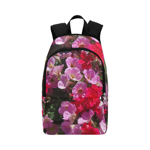 wonderful pink flower mix by JamColors Fabric Backpack for Adult (Model 1659)