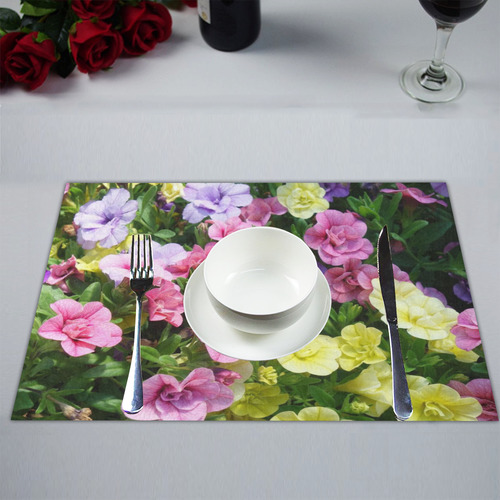lovely flowers 17 by JamColors Placemat 14’’ x 19’’ (Set of 2)