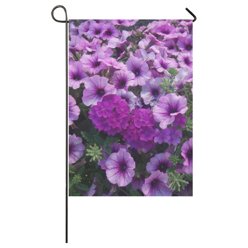wonderful lilac flower mix by JamColors Garden Flag 28''x40'' （Without Flagpole）