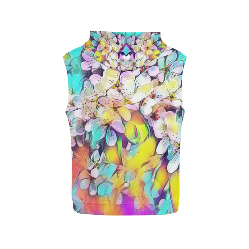 Floral ArtStudio 31 by JamColors All Over Print Sleeveless Hoodie for Women (Model H15)