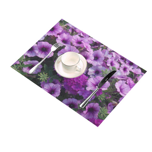 wonderful lilac flower mix by JamColors Placemat 14’’ x 19’’ (Four Pieces)