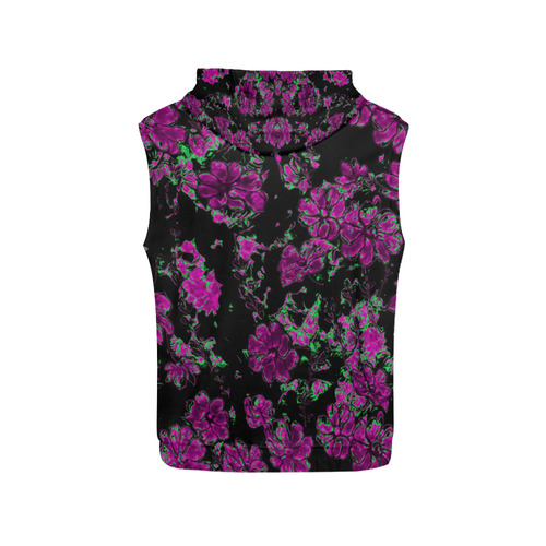 floral dreams 12 A by JamColors All Over Print Sleeveless Hoodie for Women (Model H15)