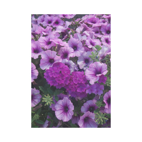 wonderful lilac flower mix by JamColors Garden Flag 28''x40'' （Without Flagpole）