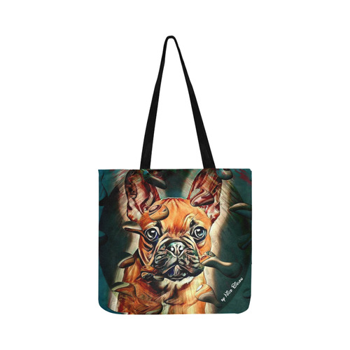 French bulldog by Nico Bielow Reusable Shopping Bag Model 1660 (Two sides)