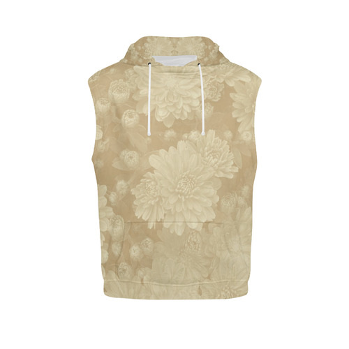 soft floral dreams C All Over Print Sleeveless Hoodie for Women (Model H15)