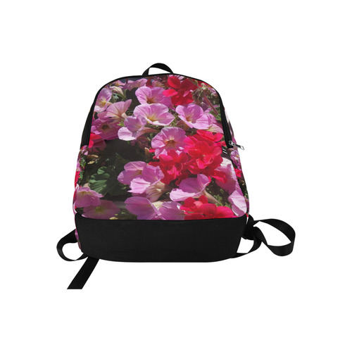 wonderful pink flower mix by JamColors Fabric Backpack for Adult (Model 1659)