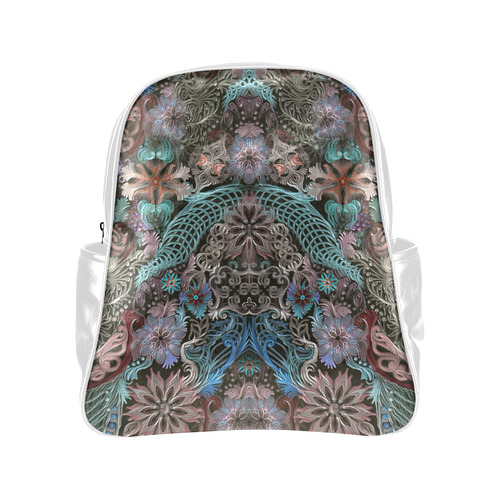 embroidery Multi-Pockets Backpack (Model 1636)