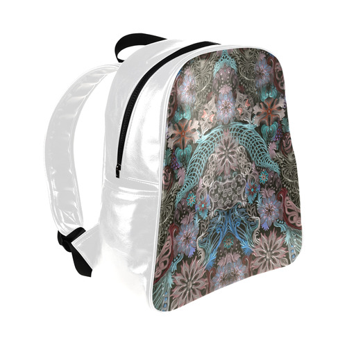 embroidery Multi-Pockets Backpack (Model 1636)