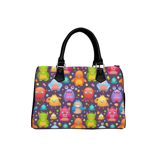 Cute Colorful Monsters Boston Handbag (Model 1621)