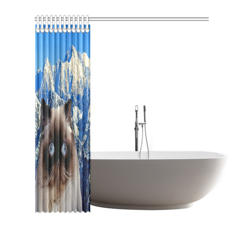 Himalayan Cat Shower Curtain 72"x72"