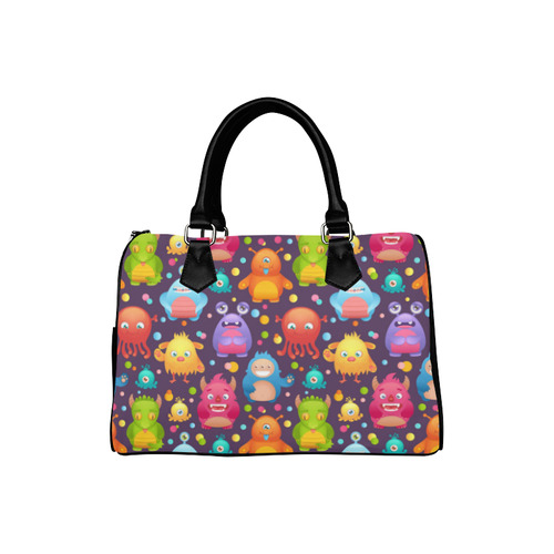 Cute Colorful Monsters Boston Handbag (Model 1621)