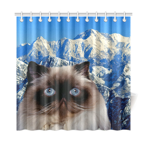 Himalayan Cat Shower Curtain 72"x72"