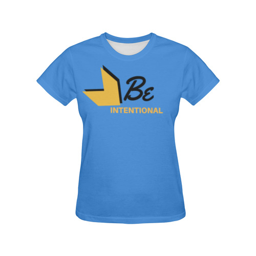 Be Intentional Design All Over Print T-Shirt for Women (USA Size) (Model T40)