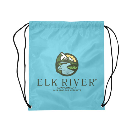 Elk River Affiliate blue Large Drawstring Bag Model 1604 (Twin Sides)  16.5"(W) * 19.3"(H)