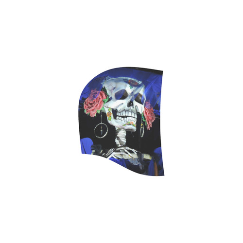 Sugar Skull and Roses All Over Print Sleeveless Hoodie for Women (Model H15)