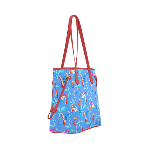 4th of July Summer Fun Red White Blue Clover Canvas Tote Bag (Model 1661)