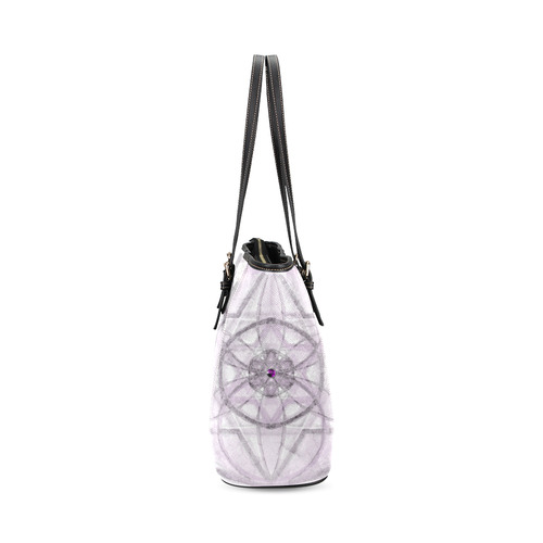 Protection- transcendental love by Sitre haim Leather Tote Bag/Small (Model 1640)