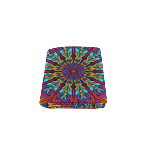 Amazing colors fractal mandala Blanket 40"x50"