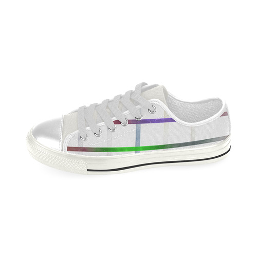 blurred lines Low Top Canvas Shoes for Kid (Model 018)