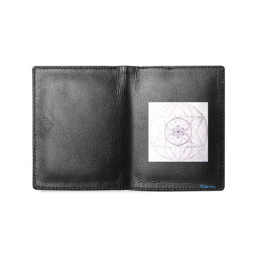 Protection- transcendental love by Sitre haim Men's Leather Wallet (Model 1612)