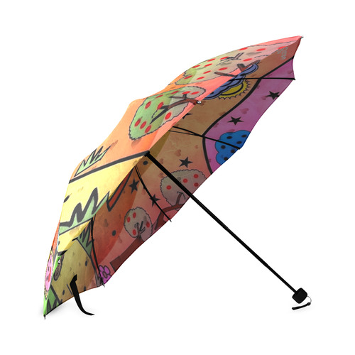 Teddy Bear by Nico Bielow Foldable Umbrella (Model U01)