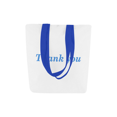 1657blue thank you Mary&I Canvas Tote Bag (Model 1657)