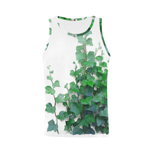 Vines, climbing plant watercolor All Over Print Tank Top for Men (Model T43)