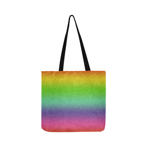 metallic rainbow glitter texture Reusable Shopping Bag Model 1660 (Two sides)