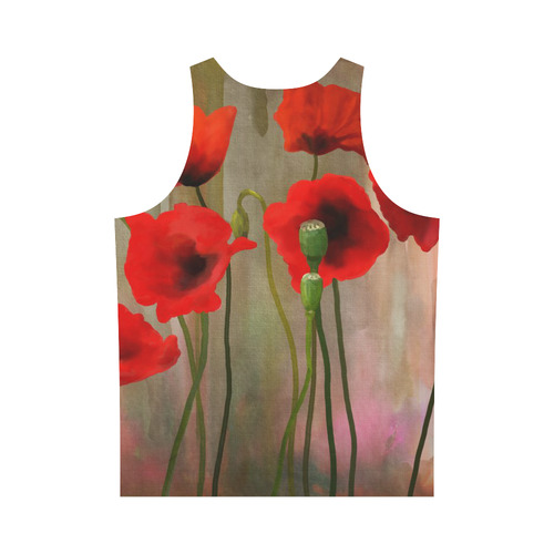 Poppies All Over Print Tank Top for Men (Model T43)