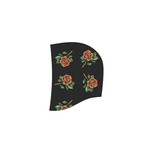 Tattoo Roses All Over Print Sleeveless Hoodie for Women (Model H15)