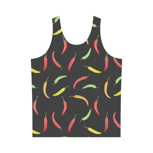 Chili Peppar, food All Over Print Tank Top for Men (Model T43)