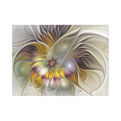 Abstract Colorful Fantasy Flower Modern Fractal Placemat 14’’ x 19’’ (Set of 6)