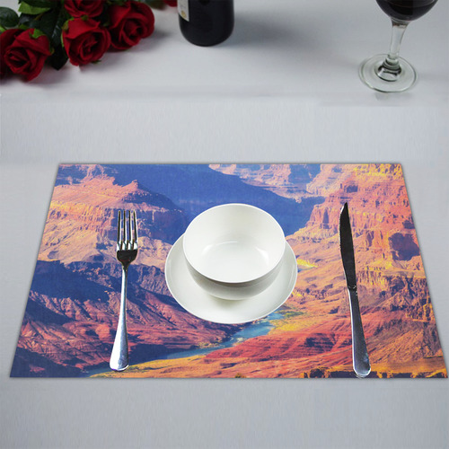 mountain and desert at Grand Canyon national park, USA Placemat 14’’ x 19’’