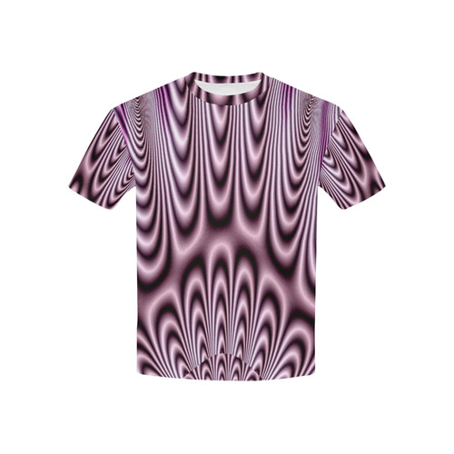 Soft Lilac Fractal Kids' All Over Print T-shirt (USA Size) (Model T40)