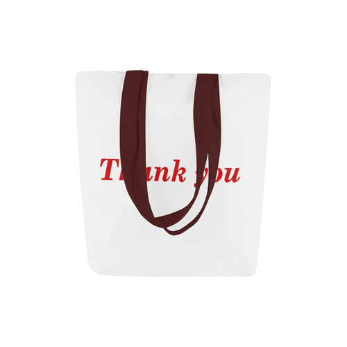 1657red thank you Mary&I Canvas Tote Bag (Model 1657)