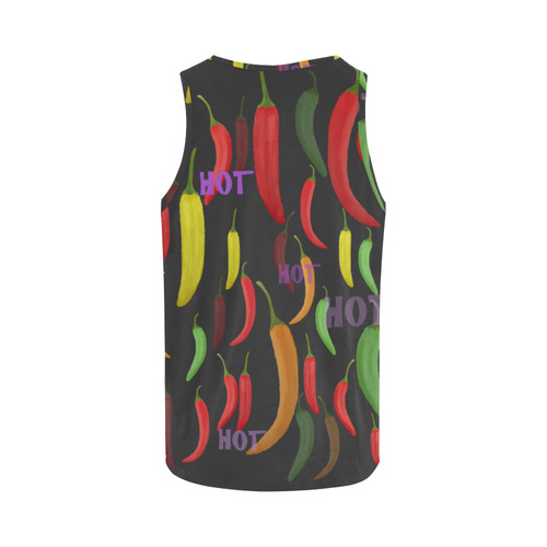 Hot Peppar, chilli All Over Print Tank Top for Men (Model T43)