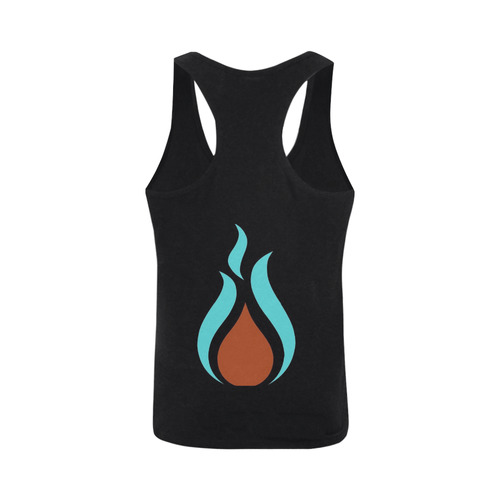 Fayah Fit Black Men's I-shaped Tank Top (Model T32)