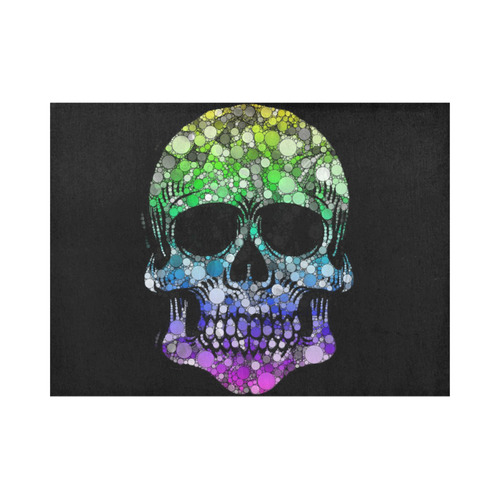 Awesome Bubble Skull E by JamColors Placemat 14’’ x 19’’ (Set of 4)