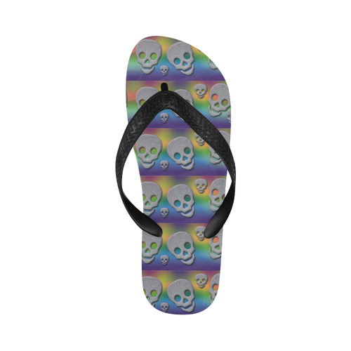 SKULLS MULTICOLOR Flip Flops for Men/Women (Model 040)