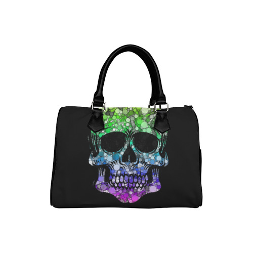 Awesome Bubble Skull E by JamColors Boston Handbag (Model 1621)