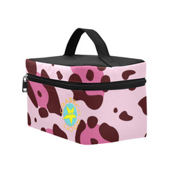 TEXTURE PINK Cosmetic Bag/Large (Model 1658)